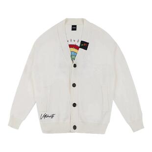 VETEMENTS 春季情侣毛衣男女宽松休闲V领开衫针织外套 301446