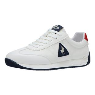 梵狮奴男士小白鞋2025夏季新款时尚软底休闲运动鞋男款真皮阿甘鞋