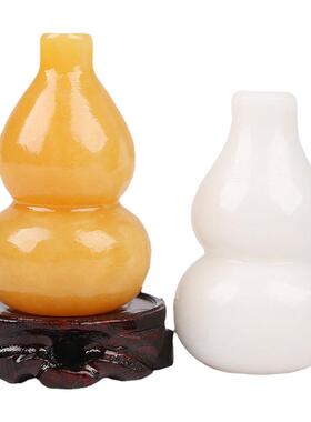 玉石葫芦客厅摆件招财镇宅装饰品