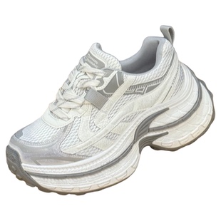 7cm增高鞋子女2026春季新款小个子厚底老爹鞋网红榴莲底休闲女鞋