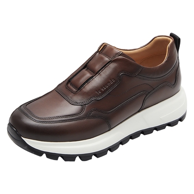 莱尔斯丹新款时尚休闲低帮舒适套脚运动鞋男鞋5TM78301