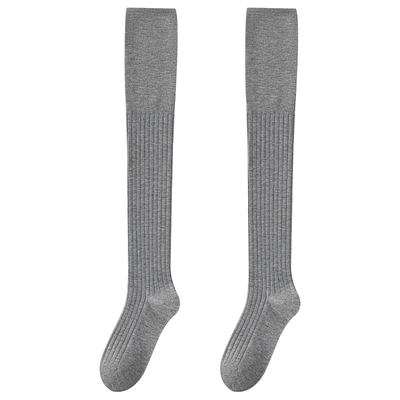 羊毛过膝堆堆袜搭配靴子的袜子