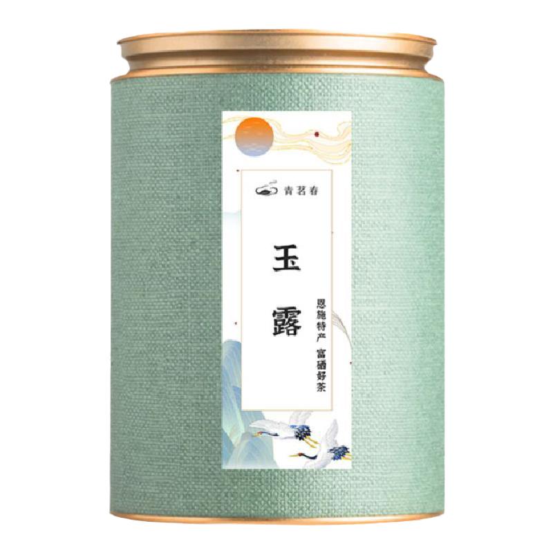 湖北蒸青绿茶2026新茶恩施玉露罐装自己喝毛尖茶叶送礼125g