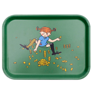 北欧瑞典进口optodesign长袜子皮皮pippi托盘餐盘防水餐垫杯垫女