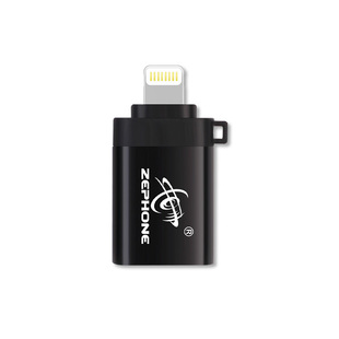 zephone泽丰OTG音频解码转换头Lighting苹果Typec接口转USB A母座