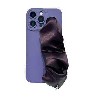 暗紫丝巾手腕带适用vivox300pro手机壳x200s保护套x100/x90斜跨背带s50挂绳s30/s20/s19/s18/s17简约y500女款