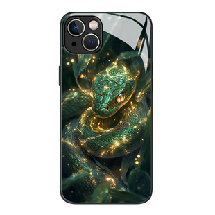 青蛇适用opporeno13手机壳findx8pro蛇年k12x新年11玻璃10新款9本命年7国风6国潮5十+男生4se保护套3创意个性