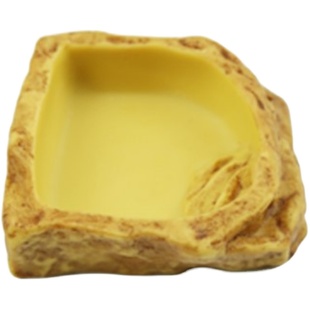 爬虫食盆水盆乌龟喝水盆蜥蜴鬃狮守宫食盆爬宠泡水盆角蛙水盆