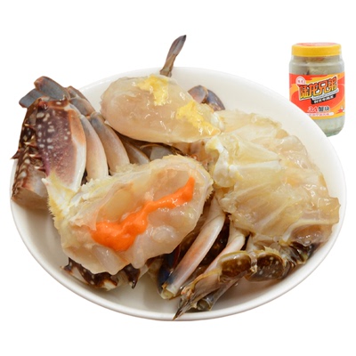 顺丰速配蟹块陆龙兄弟即食海蟹股