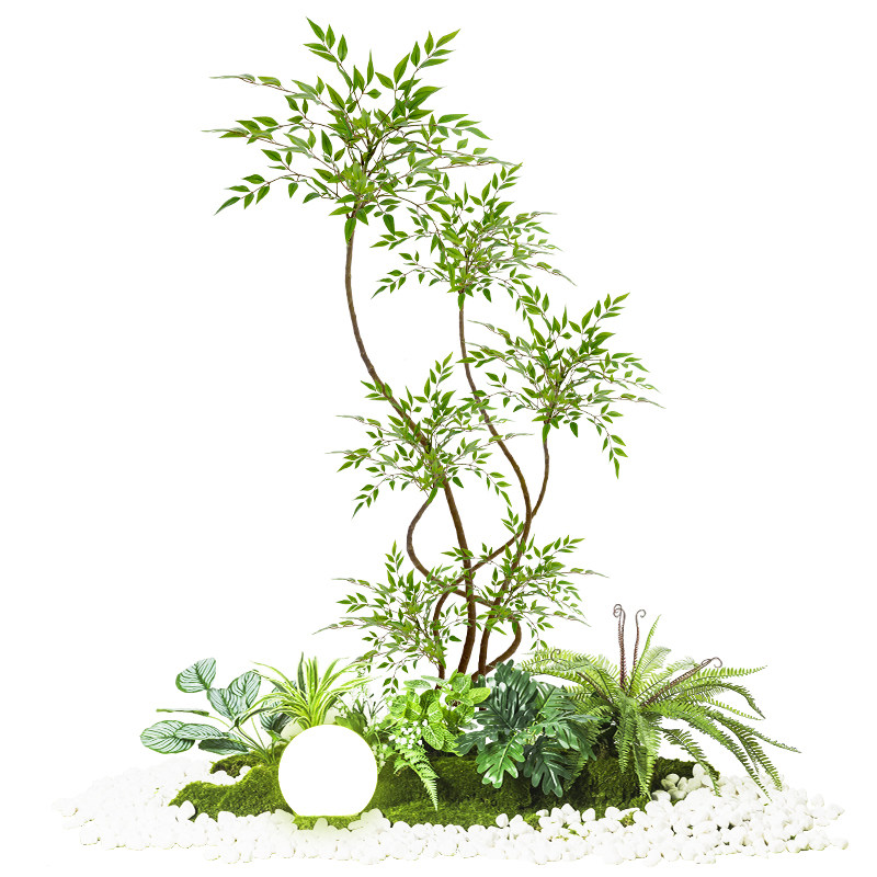 仿真绿植造景组合~庭院布置装饰