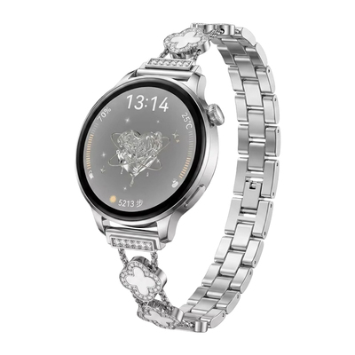 连遇华为watchgt6四叶草链手表带