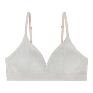 JoyceBra小碎花三角杯小胸内衣女夏无钢圈舒适透气聚拢防下垂文胸