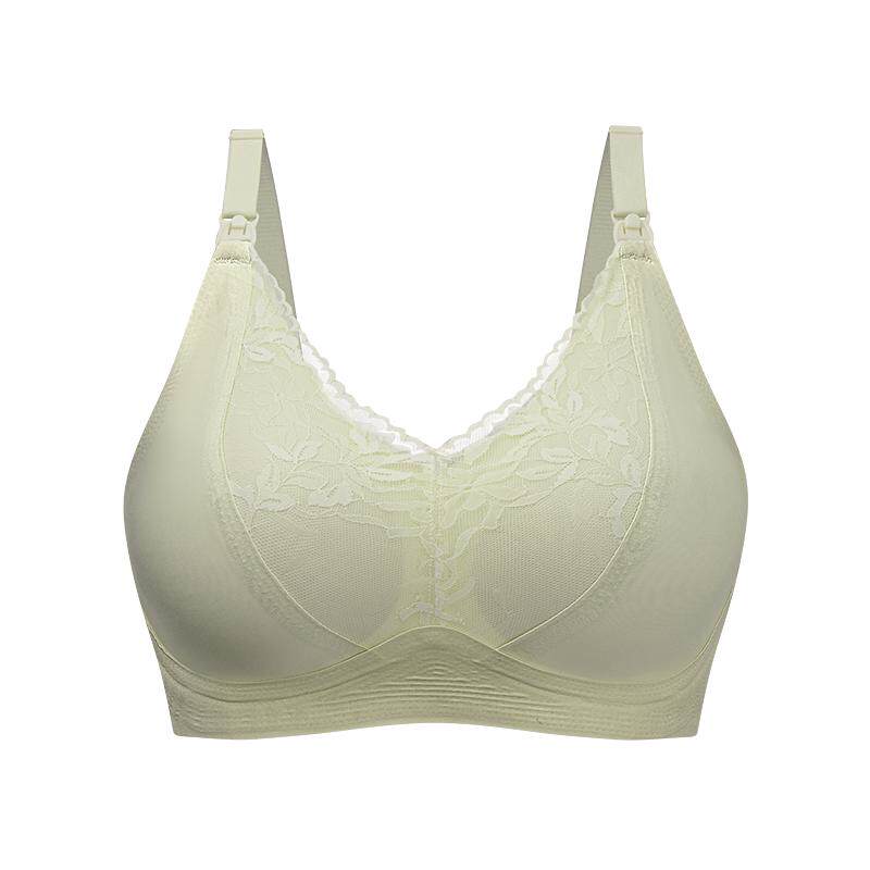 McHiley哺乳内衣大胸蕾丝产后喂奶专用孕妇文胸罩大码防下垂期女
