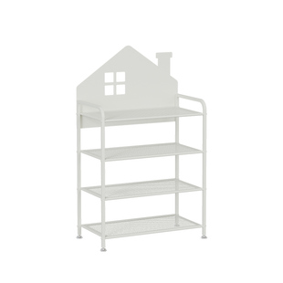 小房子儿童鞋架粉色家用宝宝专用鞋架子门口置物架简易迷你小鞋柜