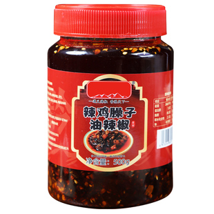 贵州特色辣子鸡油辣椒香辣鸡丁辣椒酱下饭菜拌饭酱拌面夹馍酱