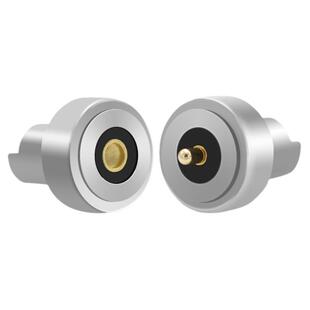 磁性pogo pin连接器 圆形对吸磁性碰对吸充电12v2a防水公母头