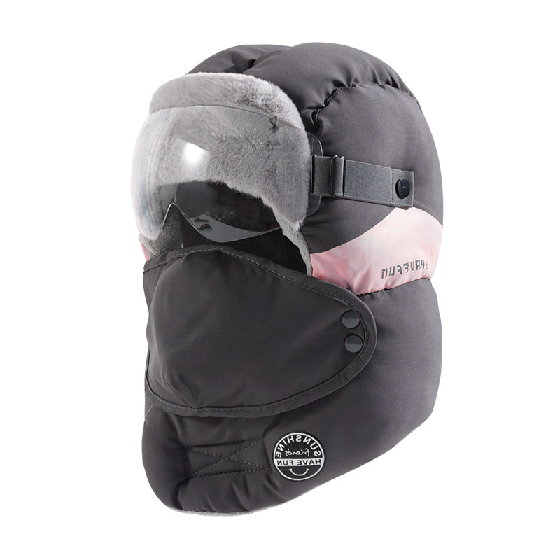 冬季保暖防风加绒加厚雷锋帽男女