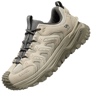 骆驼户外登山鞋男2025秋冬新款男鞋耐磨徒步鞋子厚底运动休闲鞋女