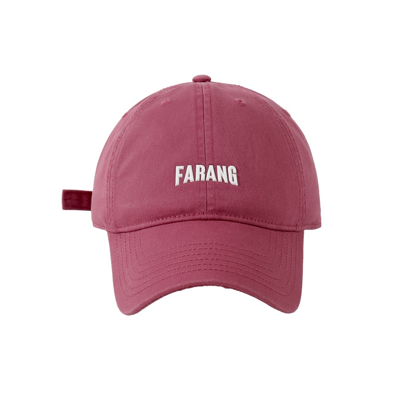 GOLDARTIST树莓粉色帽子鸭舌帽女韩版字母棒球帽深顶宽帽檐显脸小