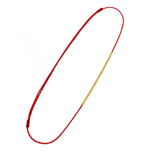 进口加厚18K金珠巨细红绳手链女2026马本命年0.1极细蜡线红手绳男