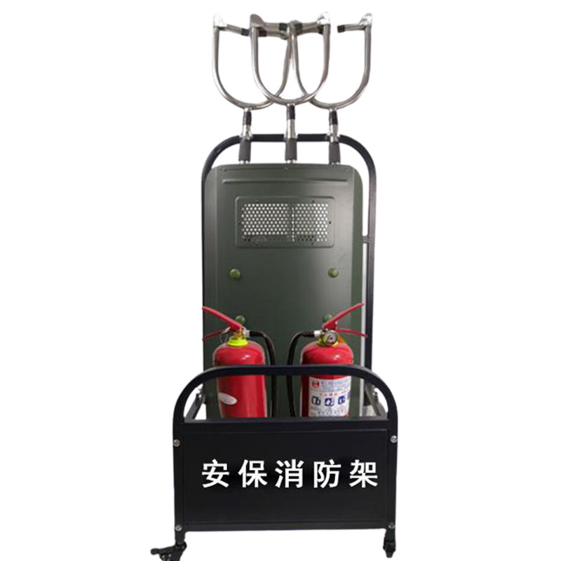 防暴装备组合架多功能柜子安防盾牌棍钢叉防刺衣移动架安保器材