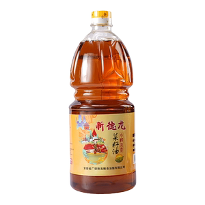 新德龙小榨浓香菜籽油1.5L小瓶装非转基因物理压榨家用食用油清油
