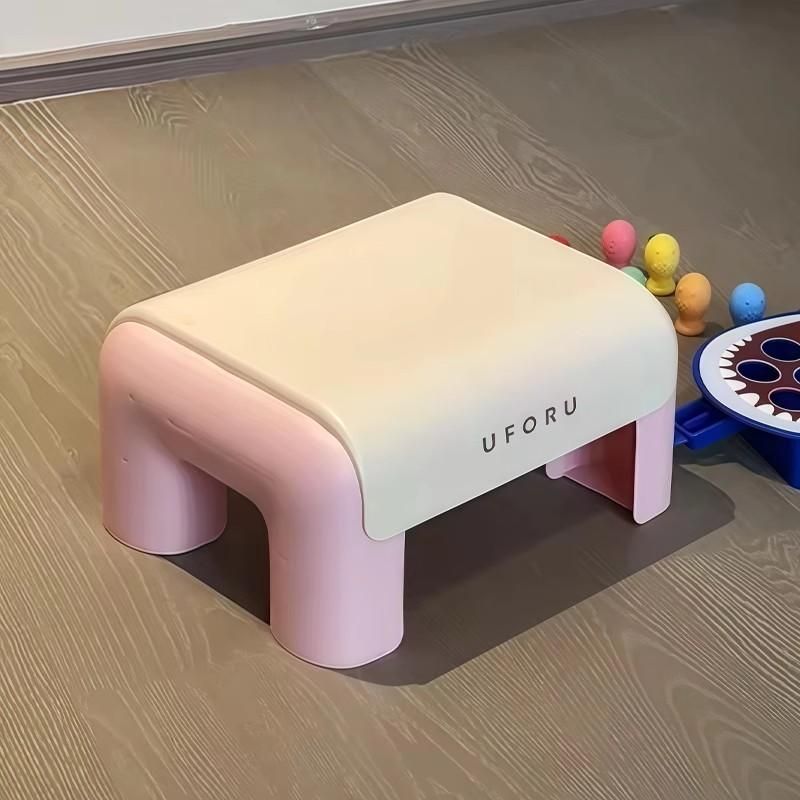 儿童凳子塑料家用脚踩小矮凳结实耐用可叠放门口换鞋凳轻奢高级感