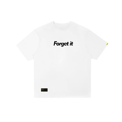 BUGOU原创品牌 Forget it  创意字母短袖T恤 男女同款 全棉舒适