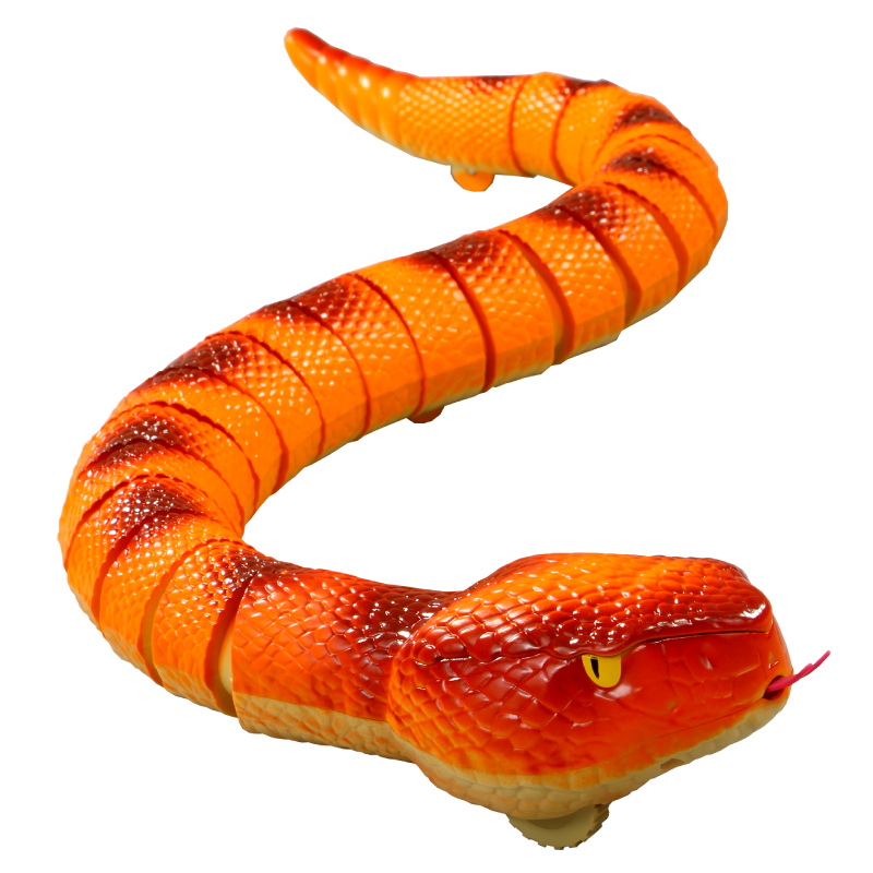 遥控大蛇电动眼镜蛇玩具仿真响尾蛇动物恶搞整蛊假蛇会爬行虫抖音