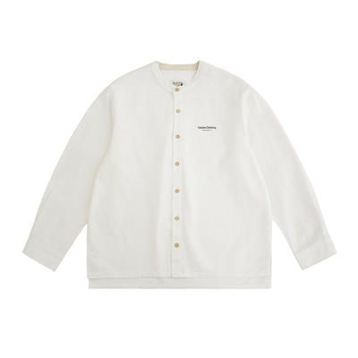 CENLESSS26竹节苎麻立领衬衫