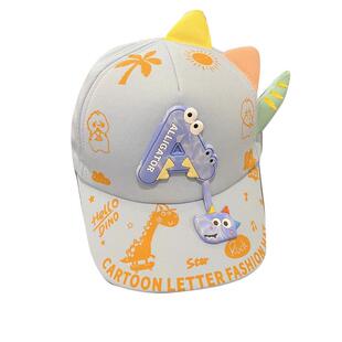 儿童帽子可爱女童字母棒球帽宝宝卡通遮阳帽弯帽檐鸭舌帽新款男童