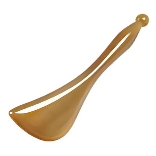 白水牛角眼部拨筋棒点穴笔拔经女面部脸部全身通用提拉按摩刮痧棒