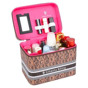 化妆包2025新款ins高级感女便携超大容量多层品收纳盒网红手提箱