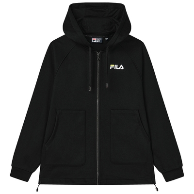 FILA女子休闲运动加绒连帽外套