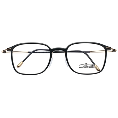 商务超轻全框无螺丝男黑镜架