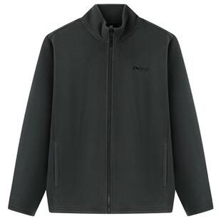 361运动男装2025秋季新款针织加绒运动外套男立领摇粒绒保暖夹克