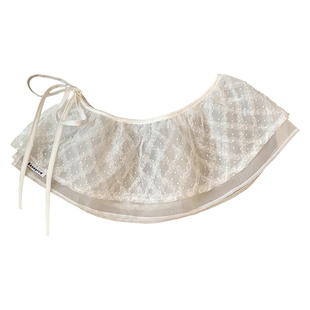 白色蕾丝屁帘女2026新款芭蕾风叠穿层次感绑系裙摆时尚配裤子搭配