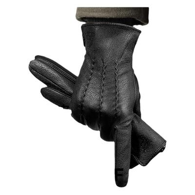 真皮手套男冬季骑行骑车防风加绒加厚保暖摩托车防寒触屏羊皮手套