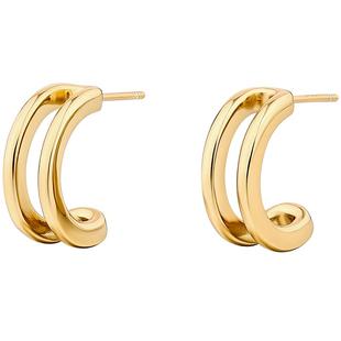 白岚耳钉女925银小众设计感耳环轻奢气质时尚简约耳饰ED1989