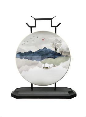 承沁铁艺摆件新中式客厅装饰摆饰