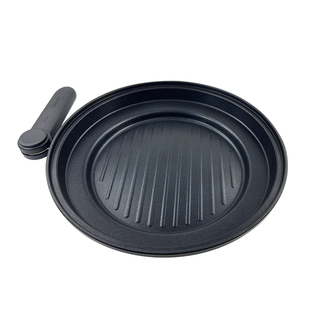 美的4.5升电火锅配件MC-HGE2803原装烤盘全新蒸煮一体锅煎锅烤盘