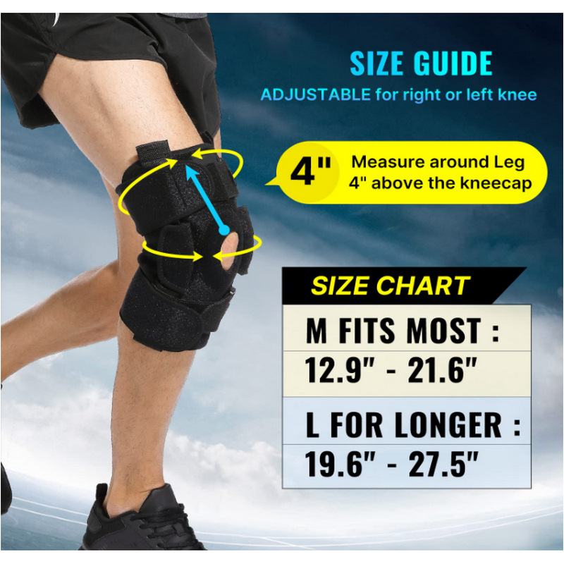支架四弹簧护膝运动护膝户外骑行篮球登山护具护膝加强透气跑步
