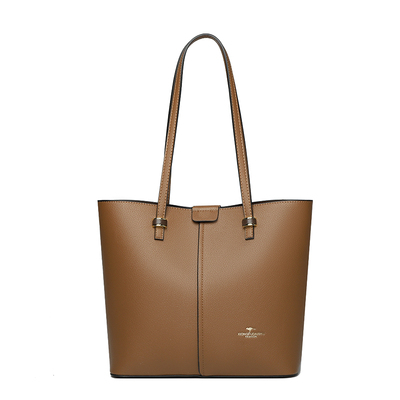 品牌正品真皮女包2025新款牛皮托特包通勤大气送妈妈大容量手提包