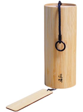 日式疗愈和弦竹风铃户外阳台挂饰