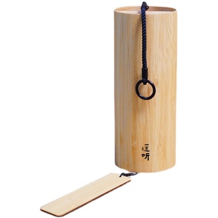 风之诗和弦竹风铃挂饰日式禅意户外治愈庭院铃铛露营阳台木挂件