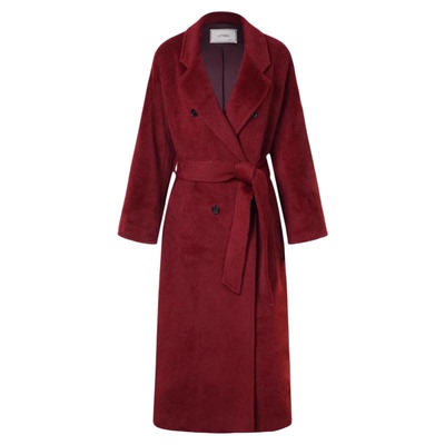 LYNEE【101801】意大利/秘鲁进口苏力羊驼毛大衣长短款毛呢外套