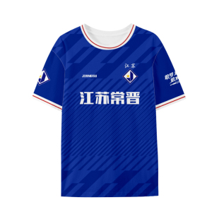 2026赛季江苏常晋队服足球迷服速干短袖t恤衫男女冰丝感助威半袖
