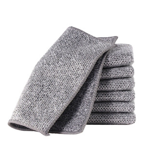 钢丝洗碗布不沾油钢丝球抹布厨房专用金属丝清洁布双面银丝仿刚丝