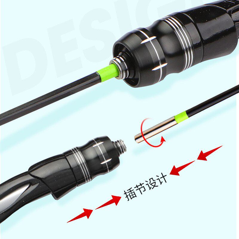 冰钓筏钓扁稍插口竿钛公㎜鲤鱼全节稍插稍软6实心钓竿冬鲫鱼尾鱼