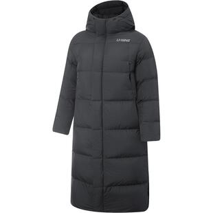 李宁火锅羽绒服丨男士冬季官方新款连帽宽松长款面包上衣鸭绒外套